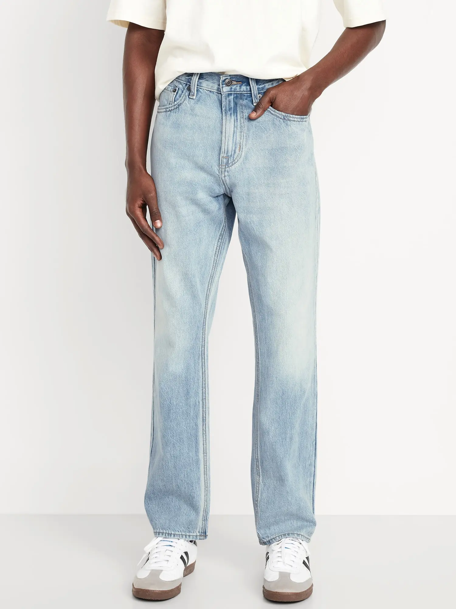 Old Navy Men's Structured Straight Non-Stretch Jeans