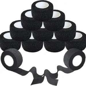 2.5cm X 4.5m Tattoo Grip Bandage Cover, Self-Adhesive Elastic Bandage, Breathable Tattoo Handle Bandage, Universal Sports Tattoo Accessory