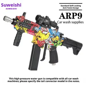 Speedy Arp9 Car Wash Kit, High-Pressure Pump, Home Use, Fully Automatic, New Brushing Tool, Extendable Handle, High Power