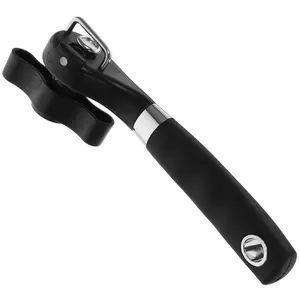 1 Pack Stainless Steel Can Opener, Safe Smooth Edge Cutter with Easy Turn Knob, Handheld Jar Opener Tool for Kitchen and Restaurant