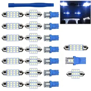 24 PCS Car LED Bulb, T10 31 mm 42 mm Car Interior Light, Indoor Map Dome Lights, Festoon Bulb Automotive LED for Car Dome Map Door Courtesy License Plate Light