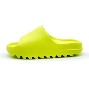 Adidas Yeezy Slide Glow Green (2022) HQ6447 Authentic Shoes Footwear Sneaker Trainer Comfortable Walking Fashion Trending Gift