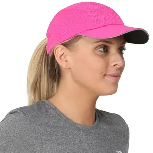 TrailHeads Women's Race Day Performance Running Cap, Lightweight & Quick Drying Mesh Sports Hat with Reflective Trim
