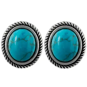 Sweet Pea Turquoise Western Earrings | Western Cowgirl Earring Set | Studs