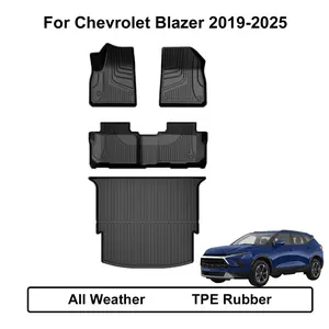 TPE Rubber 1st & 2nd Row Mats & Cargo Liner for Chevrolet Blazer 2019-2025, Automotive Car Interior Accessories