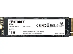 Patriot P300 M.2 2280 1TB PCIe Gen3 x4, NVMe 1.3 Internal Solid State Drive (SSD) P300P1TBM28 Patriot P300 M.2 2280 1TB PCIe Gen3 x4, NVMe 1.3 Internal Solid State Drive (SSD) P300P1TBM28
