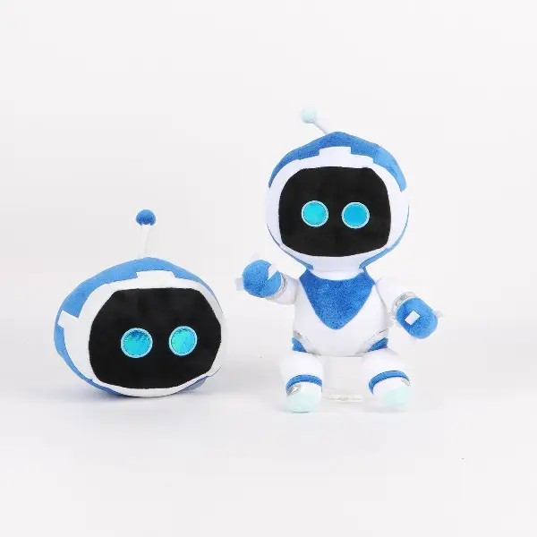 Astro Bot Plushie - 18-30cm Soft Stuffed Robot Toy, Kawaii Aesthetic Game Character Doll, Unisex Collectible for House Decoration & Fans