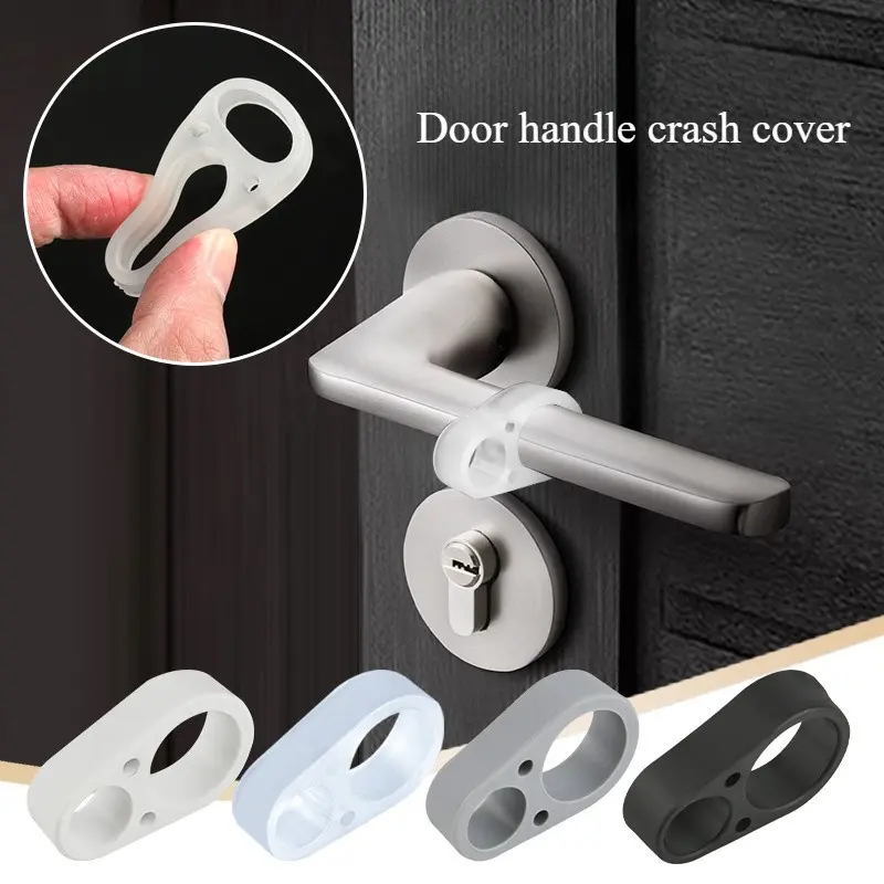 5 Pack of Silent Door Handle Bumpers, No Drill Needed, Perfect for Bedroom Bathroom Kitchen Use, Noise-Reducing Protection