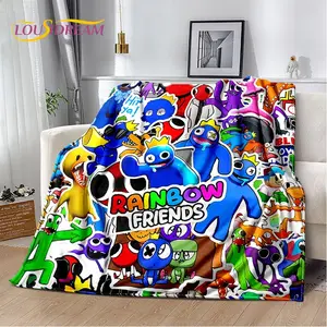 R-Rainbows Friends Cartoon Blanket,Soft Throw Blanket for Home Bedroom Bed Sofa Picnic Travel Office Cover Rest Kid Children's Day Thanksgiving Valentine's Day comfortable and soft gift