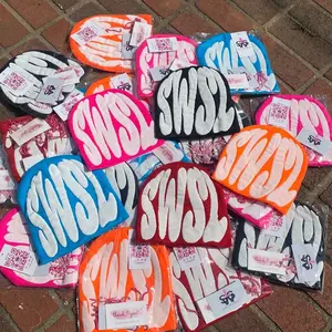 SWSL Starts With Self Love Puff Beanie - 100% Acrylic Warm & Stylish Winter Accessory for Cold Weather Daily Wear