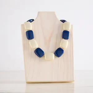 Navy/White Combo Chicklet Cooling Necklace