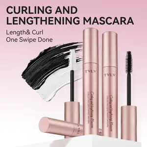 Long-Lasting Waterproof Eyelashes Mascara, Volumizing Curling Lash Enhancer, Suitable for All Skin Types, Easy Application Makeup Essential, Voluminous Lengthening Mascara