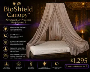 🛡️𓂀 BioShield Canopy™ – Advanced EMF Protection Sleep System 𓋹