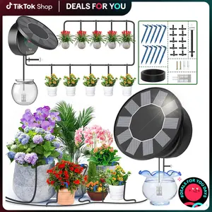 [Spotlight Day] Solar Irrigation System for Garden Watering System, 2026 Latest Drip Irrigation Kit for Potted Plants,Supported Automatic Watering System for The Garden Bed,The Garden Grow Bag,The Balcony and The Green House