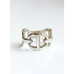 Sterling Silver Chunky Chain Ring
