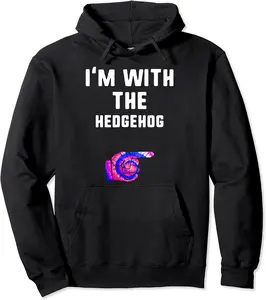 I'm With Hedgehog Tie Dye Halloween Matching Couple Costume Pullover Hoodie - Elizabethmc Shop 70B08HCD2M2W