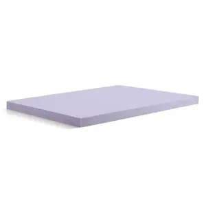 Lucid 4" Lavender and Gel Memory Foam Mattress Topper - King
