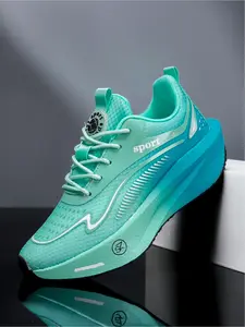 1 Pair Couples Breathable Mesh Sneakers | Fresh Vibe Style | Gradient Color-Block Design + Cushioned Midsole + Multi-Color Options | For School Tests / Outdoor Jogging