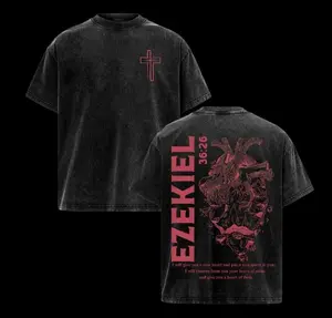 Heart of Flesh Ezekiel 36 26 Jesus Washed Graphic Tee