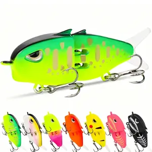 Mini Glide Bait, Raptor Fishing Lure, Mini Swimbait, Glide Baits for Bass Amazing Fishing Gear Gifts for Family(Black)