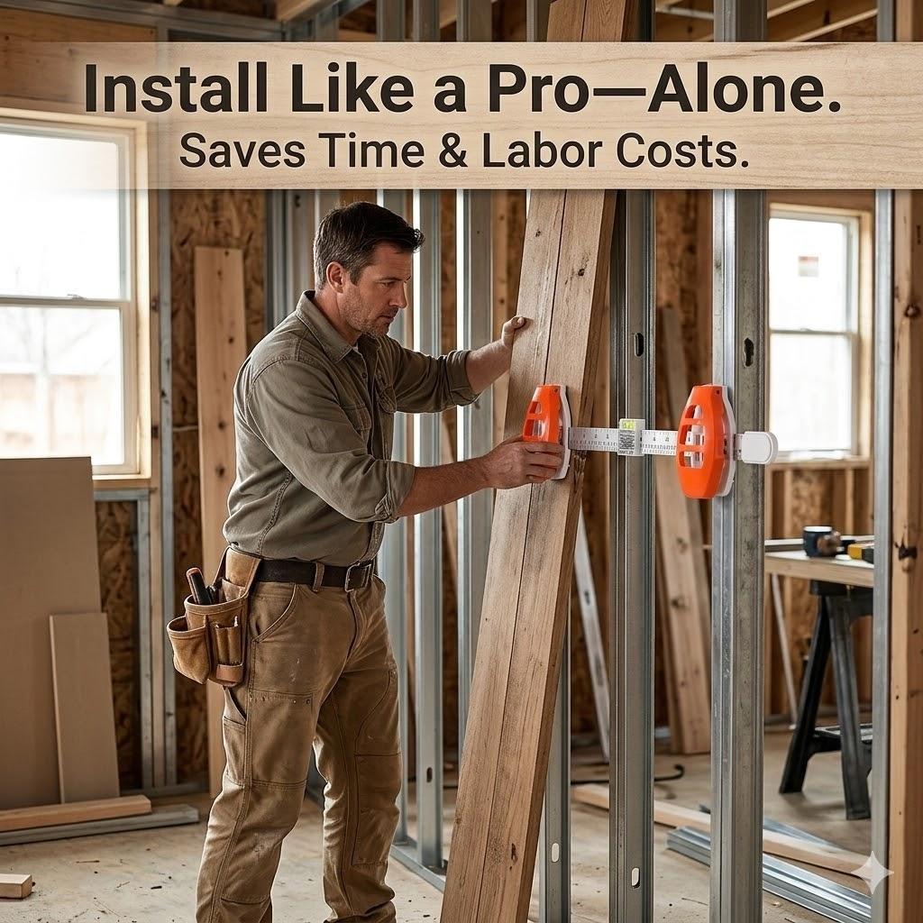 Picture Hanging Tool with Level and Ruler Easy Wall Mounting Kit for Frames Mirrors and Artwork Precise Alignment No Measure Gallery Wall Tool for Home Decor DIY Installation Multifunction Hanging Guide Set Self-Drilling