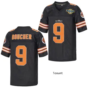 Men's The WaterboyBobby Boucher #9 Adam Sandler Mud Dogs Movie  Embroidery Football Jersey Sports Apparel Athletic Wear