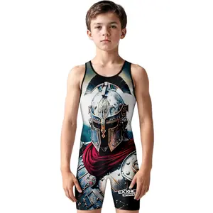 Boys Youth Sublimated Wrestling Singlets (Gladiator)