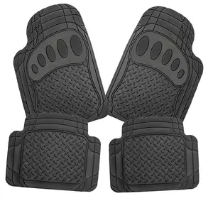 Car Floor Mats Heavy Duty Rubber Floor Mats For Cars, Universal Fit Full Set, Trimmable Automotive Floor Mats, Floor Mats For Most Sedan, SUV, Truck
