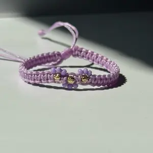 pulsera 3 balines flor