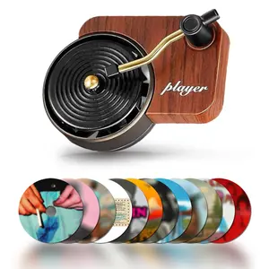 12pcs Albums Record Player Car Air Freshener,Cool Car Accesories,Pop Singer Car Decoration