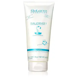 SALERM - Instant Hair Conditioner 21 Silk Protein - 250 ml Leave-In or Rinse-Out Conditioner - with Silk Proteins - Heat Protector and Hydrating