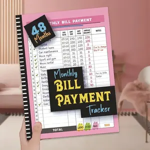 Multi-Year Financial Planning Notebook 48 Months Budget Tracker English Personal Money Management Weekly Schedule Notepad