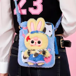 BabyThree Kawaii On-the-Go Plush PhoneBag - Blind Box, Bunny Plush Dolls, SoftFurry Collectibles, Backpack or clothingdecoration, Stuffed Animal