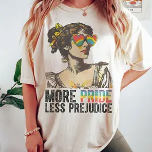 More Pride Less Prejudice Shirt, LGBTQ Shirt, Proud Ally Tshirt, Pride Month Shirt, LGBTQ Shirt, LGBTQ Shirt, Pride Parade, Lesbian TShirt