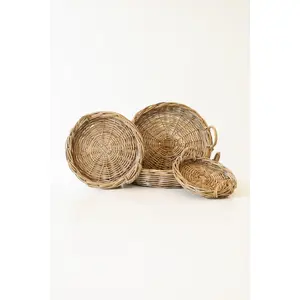 Rattan Round Tray