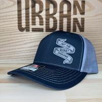 Black/Charcoal with Grey Patch