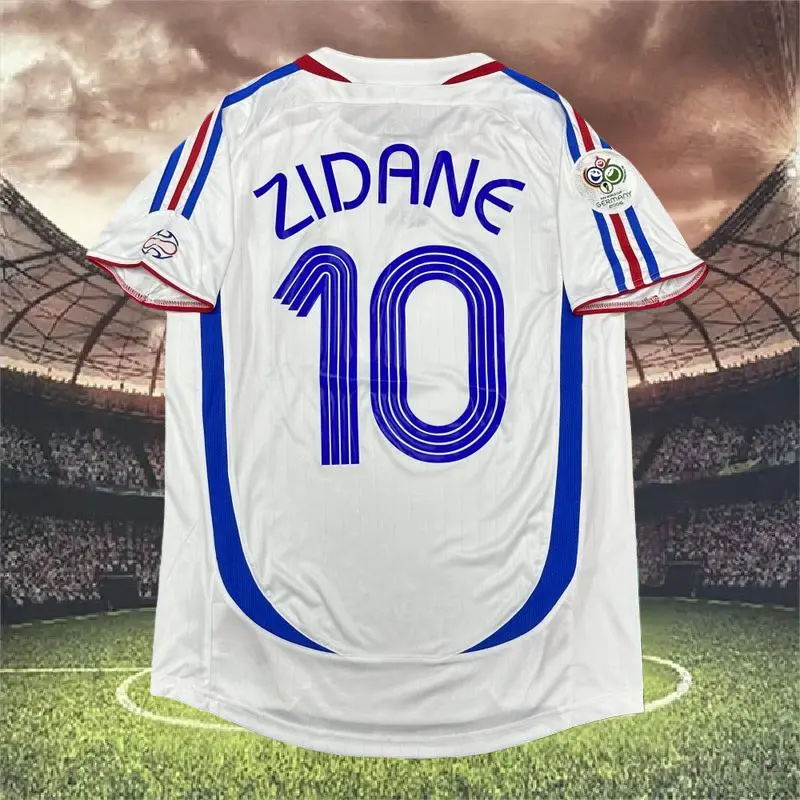 2006 France Zidane No.10 Home ShortSleeve Soccer Jersey