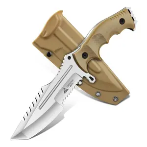 Freelander Camping Tool with Sheath - G10 Handle, Ideal for Camping and Hiking，Nice Christmas Gift