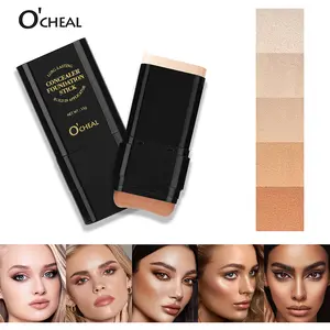 O'CHEAL 5-Color Flawless Base Duo Stick | Lightweight, Matte, Hydrating Full-Coverage Concealer