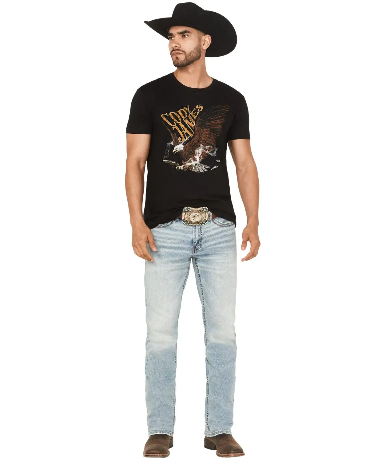 Cody James Men's Cyclone Wash Jackson Slim Straight Stretch Denim Jeans - Cjsp25j12-Ltw
