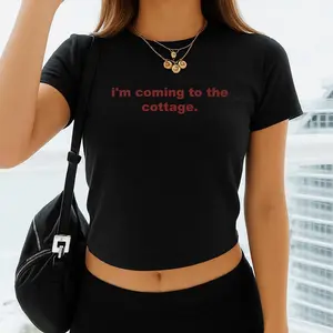 I'm Coming to the Cottage baby tee  heated rivalry inspired  rivals to lovers hockey romance, booktok top  Gift for Her