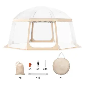 VEVOR Sports Tent, 12-15 People, Instant Pop-Up Tent Shelter Weatherproof Pod, Outdoor Bubble Clear View Tent, Climate Canopy Shelter for Soccer, Football, Softball Other Sporting Events and Parades