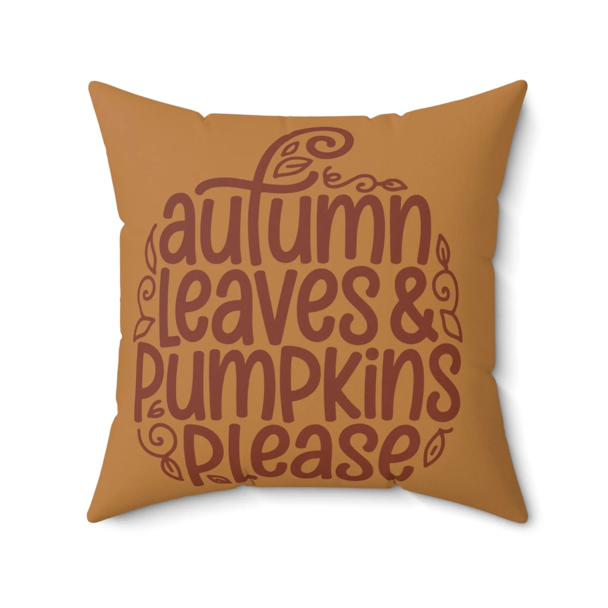Autumn Leaves & Pumpkins Please Couch Throw Pillow Fall Decor, Harvest Seasonal Throw Pillows, Cozy Harvest Home Accent, Thanksgiving Gift