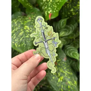 Narsil Middle Earth LOTR Vintage Sticker, Lord Of The Rings Tolkien Hobbit Movie Stickers