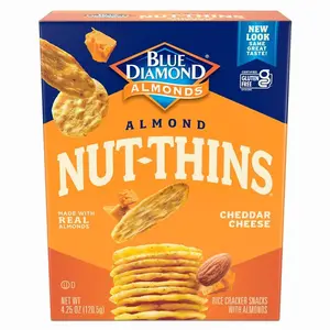 Blue Diamond Almonds Nut Thins, Cheddar Cheese, 4.25 Oz