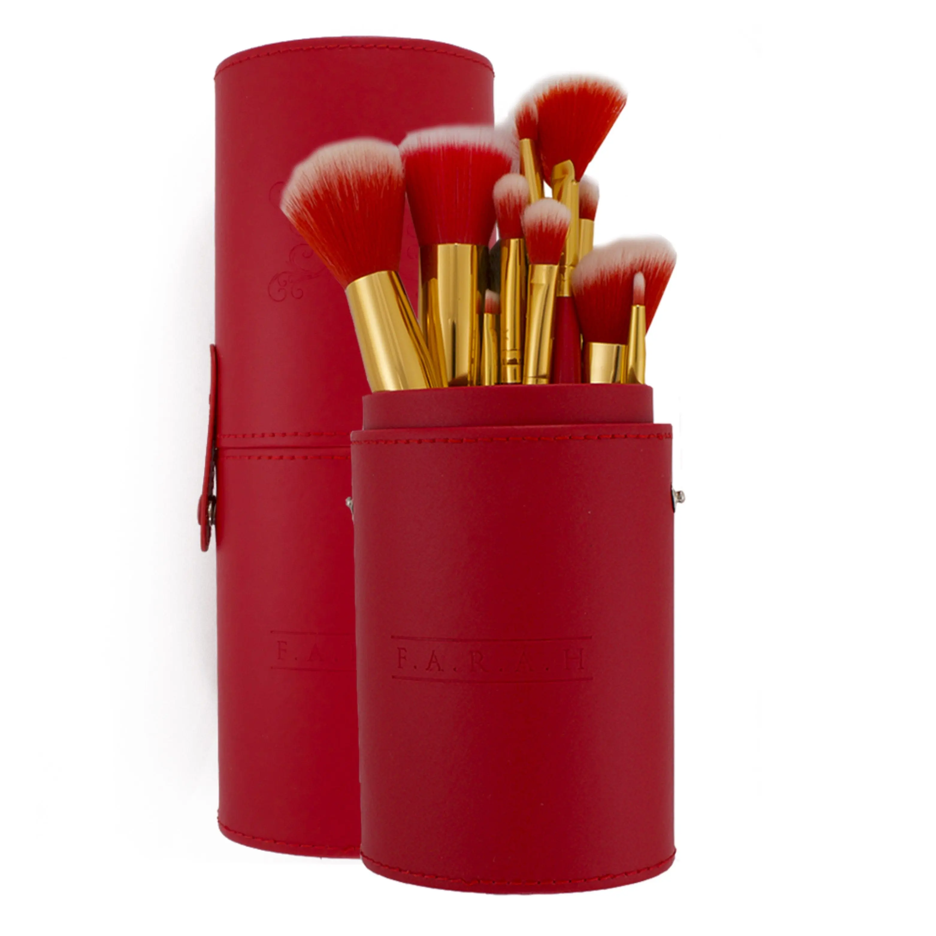F.A.R.A.H® RED Siren Brush Kit with 12 brushes and travel case