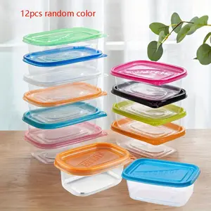 12-Piece Heavy-Duty Food Storage Containers with Locking Lids, Reusable Stackable Meal Prep Boxes for Grains Meat Vegetables, Snack Containers, Airtight Container Set, Airtight Leak Proof