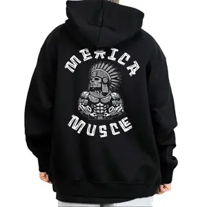 Mexica Musce Chicano Pride Clothing Unisex Hoodie Medium Heavy Sweatshirt for Men & Women Full Size S-5XL 2512 Loose Fit 50% Cotton 50% Polyester