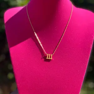 Angel Numbers Necklace - Stainless Steel with 18k Gold Plating, 16 Inch Chain + 2 Inch Extension gift trendy woman jewelry unique