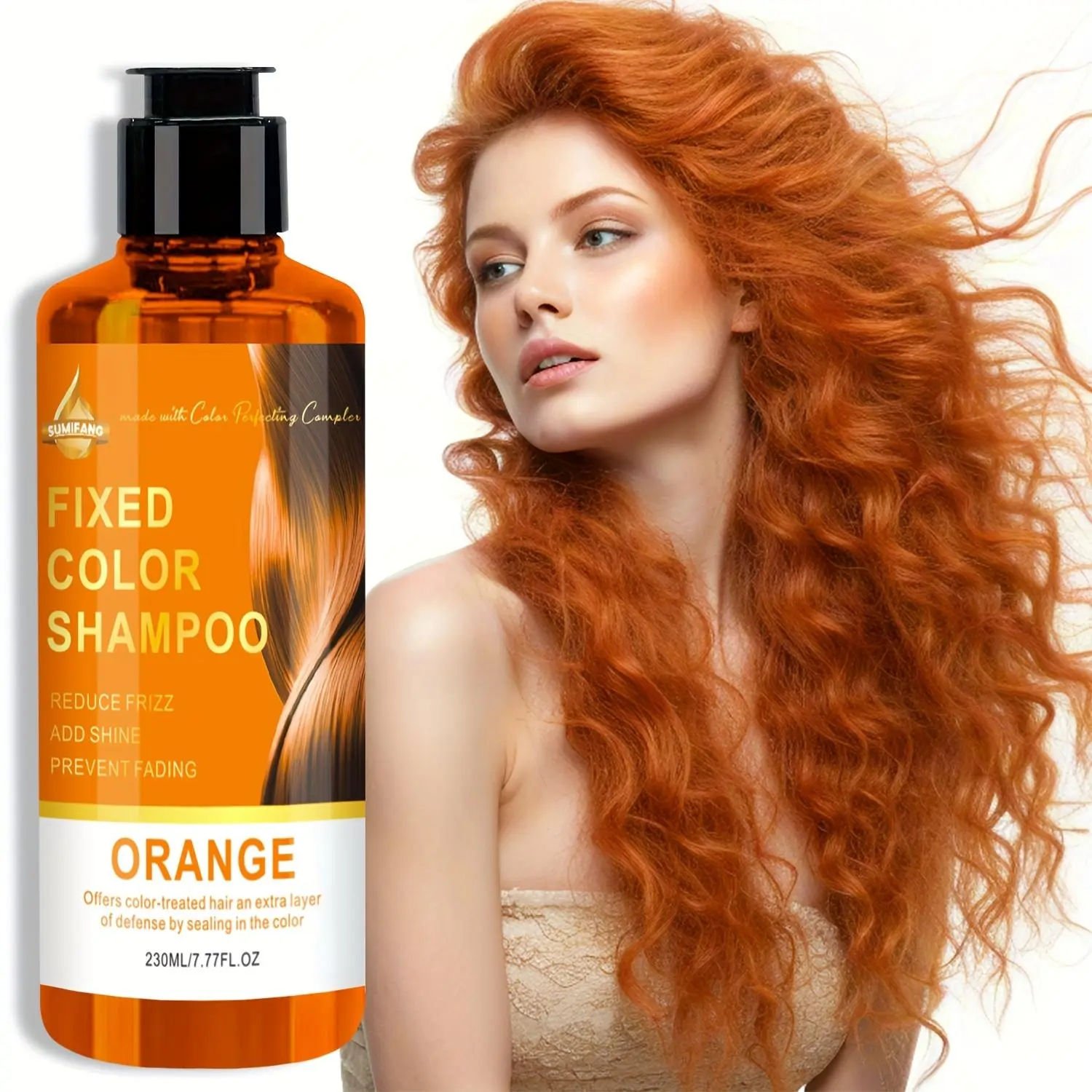 Hydrating Color Fixing Cleansing Shampoo, Color Treated Shampoo, 1 Count Moisturizing Hair Care Shampoo, Gentle Hair Care Product for Women & Men Daily Use, Haircare, Moisturizer, Hydrate, Shampoo Cleanser